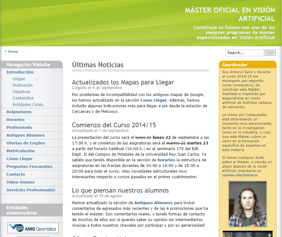 www.gavab.etsii.urjc.es/master/ www.campusvirtual.urjc.es master.