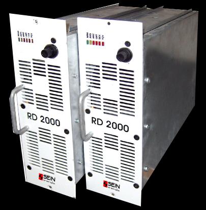 RD 2000 Sistema de Alimentación AC/DC Módulo Rectificador Monofásico (30 A) Control de estado a través de unidad central Amplio margen de entrada Elevado factor de potencia Tecnología de conmutación