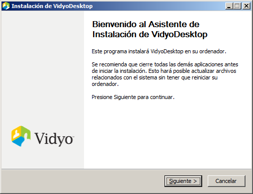 Cómo instalar y usar Vidyo? Es la primera vez que usa Vidyo? 1. Si es así deberá instalar VidyoDesktop.