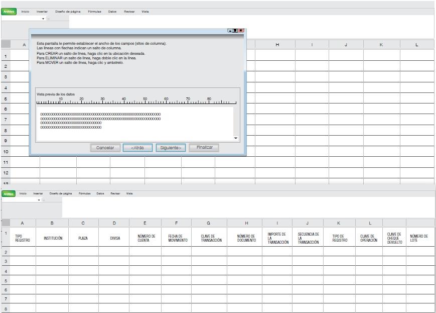 6. Finalmente abre el archivo a través de Excel, elige la opción de Archivo y da clic en abrir, en la sección Tipo de archivo selecciona la opción de Todos los archivos y localiza el archivo que se