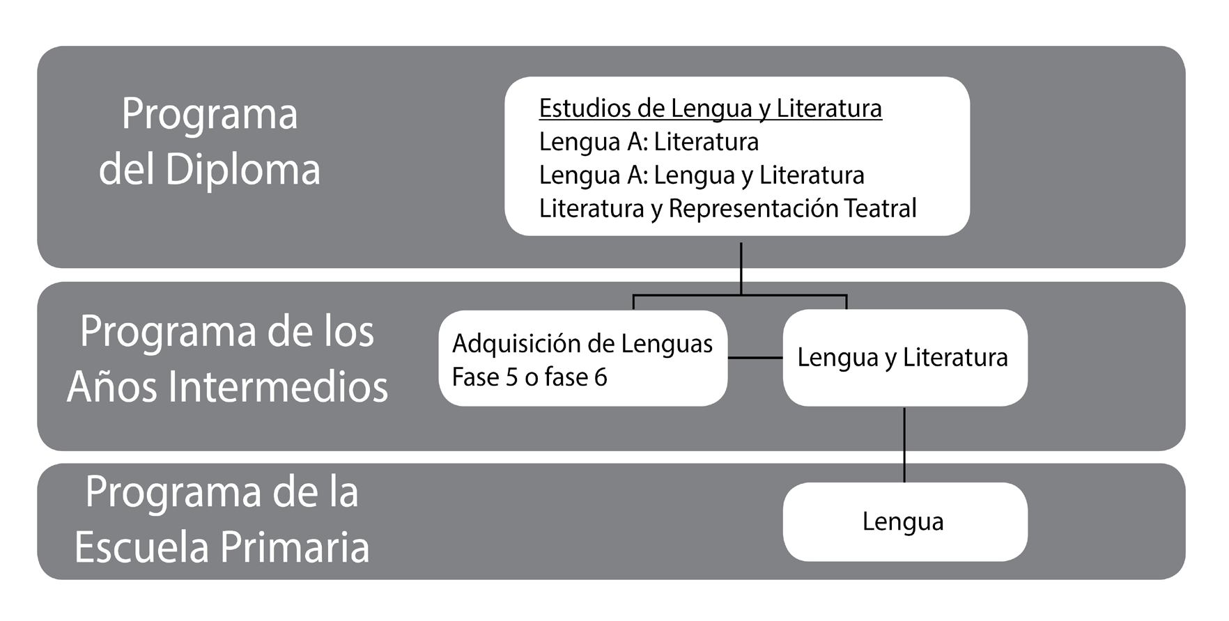 Lengua y Literatura en el PAI Lengua y Literatura en el continuo de programas del IB Lengua y Literatura del PAI parte de las experiencias de aprendizaje de lengua que los alumnos han adquirido