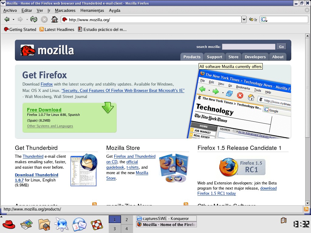 Empezaremos abriendo el navegador Mozilla, y nos aparecerá un cuadro de