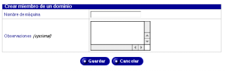 Capítulo 5: Sitio Administración Figura 67. Configuración de archivos compartidos Windows pestaña Avanzado con botón Miembros de dominio Para realizar la configuración de miembros de dominio: 1.