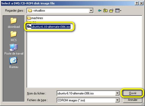 Selecciona el archivo ISO de Ubuntu que has descargado anteriormente para la instalación