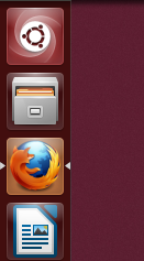 todos los menús de aplicación aparecen en la barra superior de la pantalla. Difiere, no obstante, en que los menús de Ubuntu aparecen sólo cuando el ratón está sobre la barra de menús del escritorio.