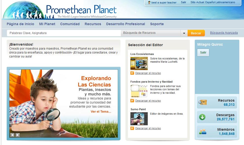 Promethean Planet Latinoamericano Pasos para Registrarse: 1. Ir a http://www.