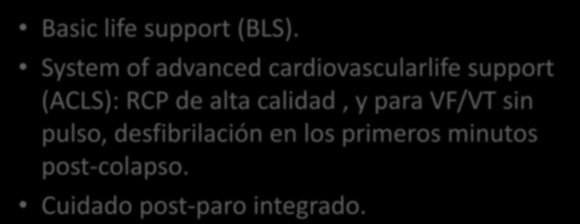 Basic life support (BLS).