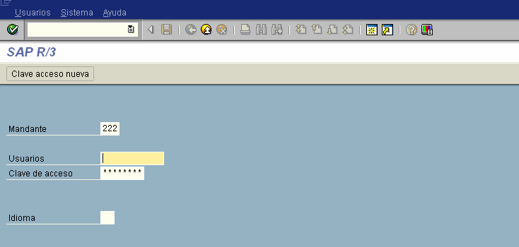 Creación de una petición de oferta, RFQ, en SAP Ingrese a SAP: Para ingresar al programa SAP, debe ir al ESCRITORIO de su computador y hacer doble clic en el icono SAP Logon.