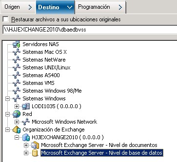 Operaciones de copia de seguridad y recuperación 3. Rellene los siguientes campos: Nombre del host: permite especificar el nombre del host del servidor de CA ARCserve Backup.