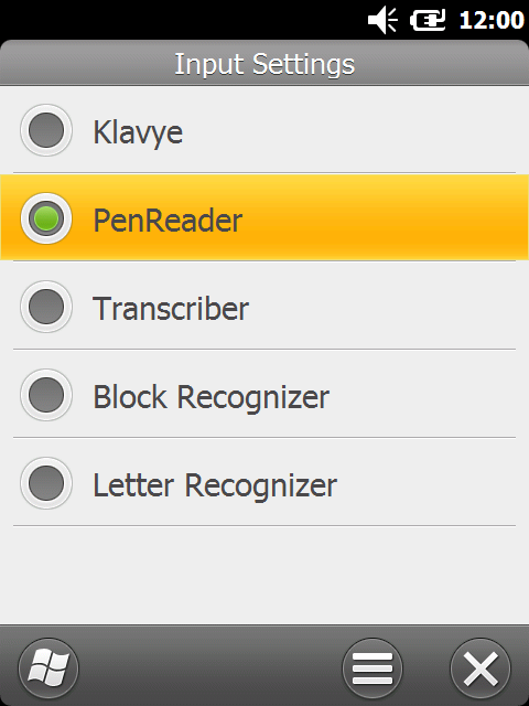 Acerca de PenReader PenReader (para los equipos PocketPC) es un sistema de reconocimiento de letra manuscrita que le permite dibujar las letras en la pantalla del equipo móvil en cualquiera de los