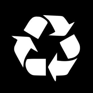 Reconociendo los símbolos del reciclaje El símbolo es un círculo de Möbius y cada una de sus tres flechas representa uno de los pasos del proceso de reciclaje: 1-Recogida de