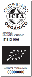 publicidad de la certificación (anexo II, MO). Se pueden utilizar sellos en B/N o en color verde igual a aquello del logo UE.