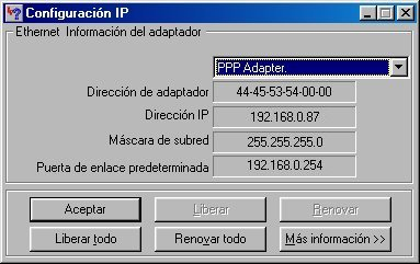 Apéndice B Configuración de la red LAN a - Comprobación de direcciones IP en Windows Para comprobar si una dirección IP ya está adjudicada en su red, introduzca el siguiente comando en la ventana