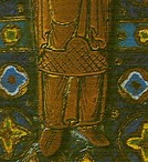 Vestimentafemenina(c.1170 1230) 8.4.ZAPATO BAJO Tipo de calzado cerrado sin abotinar. El modelo femenino apenas difiere del masculino, como se aprecia en muchos capiteles y miniaturas.