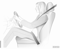 Asientos, sistemas de seguridad 45 Asientos delanteros Posición de asiento 9 Advertencia Conduzca siempre con el asiento ajustado correctamente. Siéntese lo más cerca posible del respaldo.