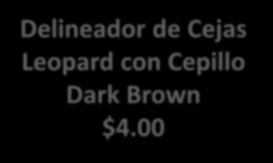Polvos Compactos Maybelline FIT ME Delineador de Cejas Leopard con Cepillo Dark Brown $4.