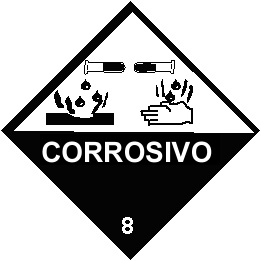 Riesgo principal 8-corrosivo Grupo de riesgo: III bajo Producto incluido en listado de productos peligrosos. 15 Información sobre la reglamentación 15.1 Pictogramas.