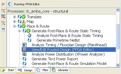 FPGA Editor FPGA Editor es una herramienta del entorno ISE que permite ver la locación de los distintos elementos lógicos del diseño y su respectivo ruteo dentro del FPGA.