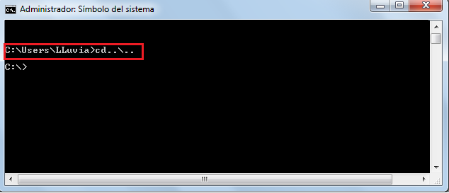 Figura 14 Ejecutar En el prompt del símbolo del sistema c:\> necesita escribir las siguientes instrucciones: Para sistema operativo a 32 bits clireg32