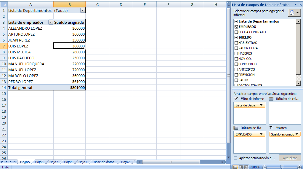 Tablas y Gráficos Dinámicos Microsoft Excel 2007 7. Pulse el botón desagrupar ubicado en la categoría agrupar. De esta forma de proceder ha agrupado y desagrupado los elementos del tipo Fecha. 4.7.12.