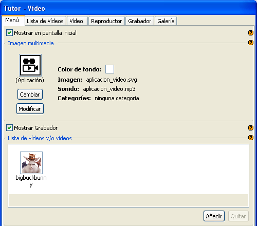 VÍDEOS Para acceder a la aplicación VÍDEOS, pulse sobre la imagen de cámara de vídeos.