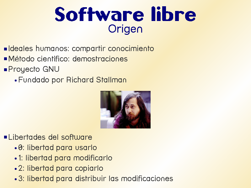 CEP de Orcera CAPÍTULO 1. SOFTWARE LIBRE Página 8 Figura 1.1: Software Libre Libertad2: Libertad para copiarlo. Libertad3: Libertad para distribuir las modicaciones.