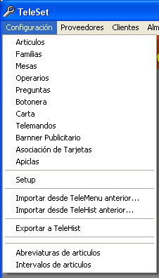 TeleSet Manual de Usuario 2 Introducción TeleSet es el módulo de configuración y gestión del programa TeleMenú.