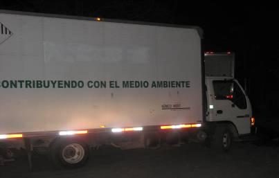 Proyecto TOXAFENO Cargamento y traslado PNC PNC Camión 1 CONVOY PARA TRASLADO Camión 2