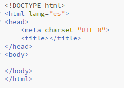 Estructura básica de un documento HTML 5 En general, se suele decir que una página web tiene tres secciones bien identificadas, que son: La precabecera La cabecera (head) El cuerpo (body) La