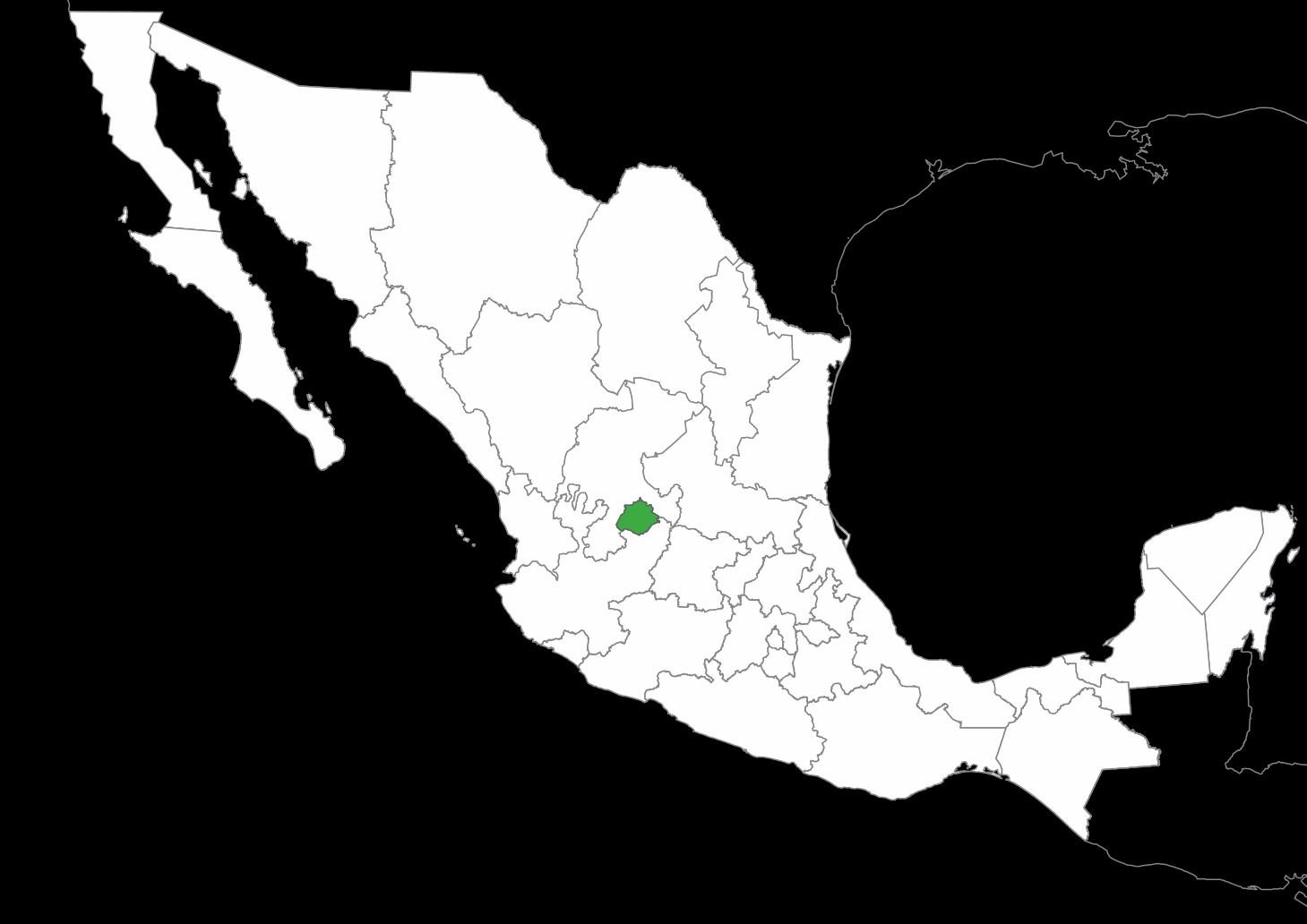 2.2 Aguascalientes en cifras Fuente: INEGI 2014, CNA, 2011 8 Aguascalientes Ubicación estratégica en el centro de México.