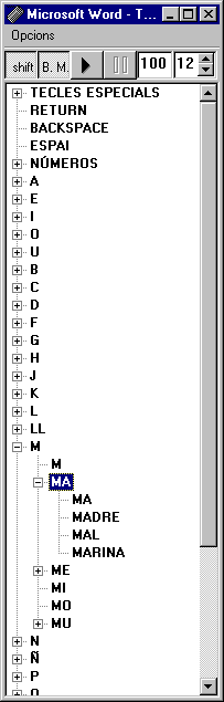Podemos también encontrar diferentes disposiciones de las letras: Por orden de frecuencia de aparición en el castellano. Tal y como se muestra en la imagen anterior del programa PREDWIN.