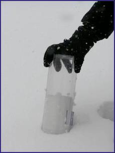 Dos formas en que se mide nieve Nuestro observadores