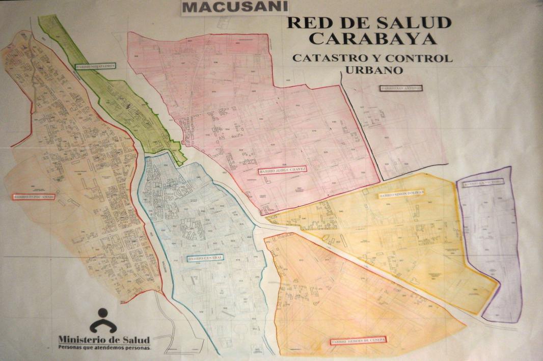 Imagen N 2 Distribución del área de Influencia Urbano del distrito de Macusani