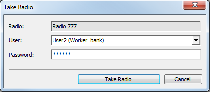 Distribucion de Radio Radio seleccionada se puede asignar en el sistema a empleado seleccionado registrado en el sistema.