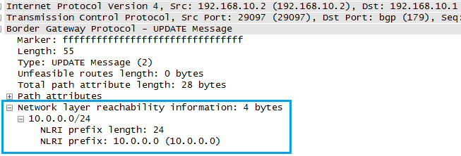 Tipos de mensajes de BGP Cuando la sesión TCP se establece el primer mensaje en enviarse es el OPEN, si se logra establecer la conexión, se responde con un mensaje Keepalive.