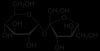 Figura 20. Estructura de un disacárido, la Sacarosa. http://commons.wikimedia.org/wiki/file:saccharose2.svg Figura 21. Estructura de un polisacárido, glucógeno. http://commons.wikimedia.org/wiki/file:glycogen.