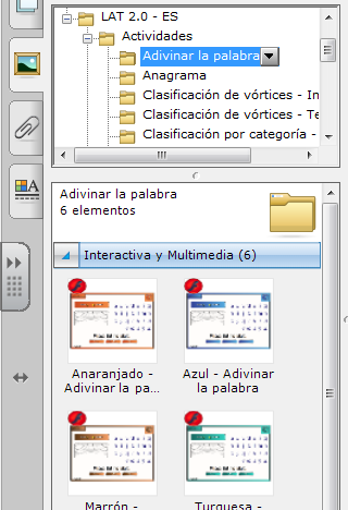 Actividades Prediseñadas Reutilización de documentos pdi SmartNotebook ofrece el paquete LESSONS ACTIVITY TOOLKIT en Español (LAT 2.