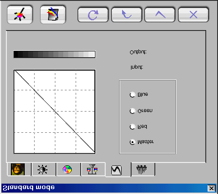 FICHA CURVA Esta herramienta permite ajustar las propiedades de brillo de los píxeles de tono medio de una imagen.