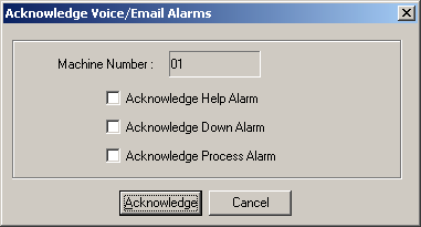 5.1.1 Reconociendo Alarmas La opción de la Alarma de Voz permite las condiciones de la alarma ser anunciadas por una tabla de voz que puede ser conectada a un sistema PA.