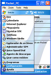 3.2 Dispositivos con Sistema Operativo Symbian o Palm no es necesario hacer esta diferencia. I. Sony Ericsson P800 I. Sony Ericsson P910 II. Nokia 9300 III. QTEK 9090 3.2.1 Si el dispositivo no cuenta con esta opción, entonces se tendrá que hacer la configuración, siendo de la siguiente manera: i.