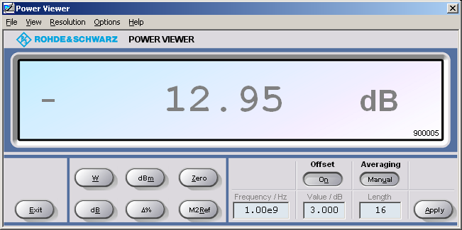 R&S NRP-Z91 Overview 2 Virtual Power Meter You will find the NrpFlashup program that enables you to operate the power sensor with a PC under Windows on the CD-ROM that accompanies the power sensor.