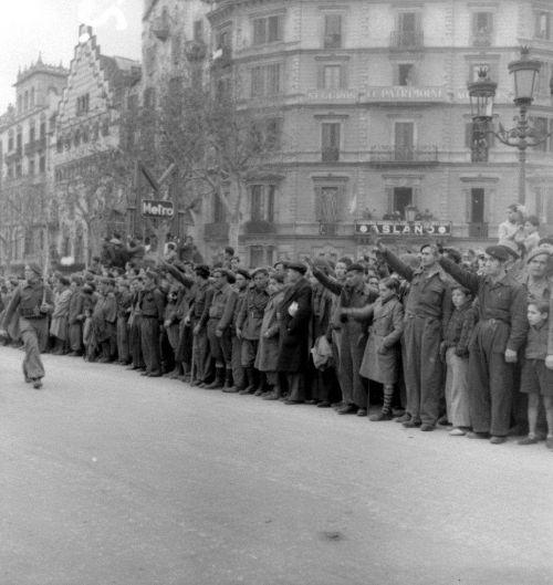 Cataluña fue conquistada en dos meses. Los nacionales entraron en Barcelona en enero de 1939.