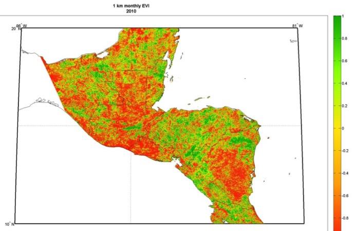 PRODUCTO DE MICROSEGURO Sequía Uso de un índice de vegetación, medido por satélite Índice de vegetación tiene una