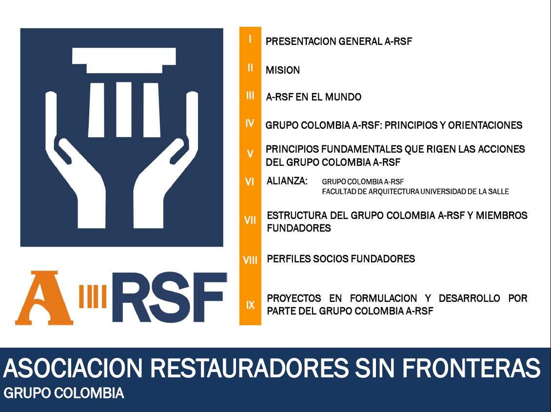 ASOCIACIÓN RESTAURADORES SIN FRONTERAS (ONG que nace en España) http://www.a-rsf.