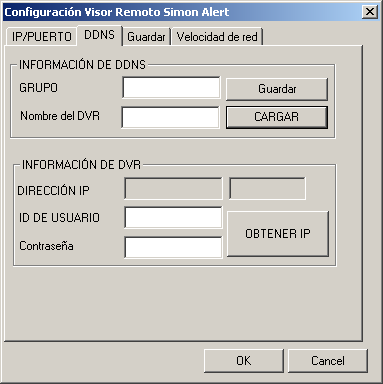 4.2.2 Interfaz pantalla configuración 4.2.2.1 IP/Puerto 1.[NOMBRE] Nombre de la conexión. 2.[ LISTA DE CONEXIONES] Muestra los datos de las conexiones previamente establecidas. 3.