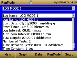 Función de registro (1 5) Nombre del registro Nombre del registro, aparecerá un teclado virtual para el nombre del archivo de datos registrados.