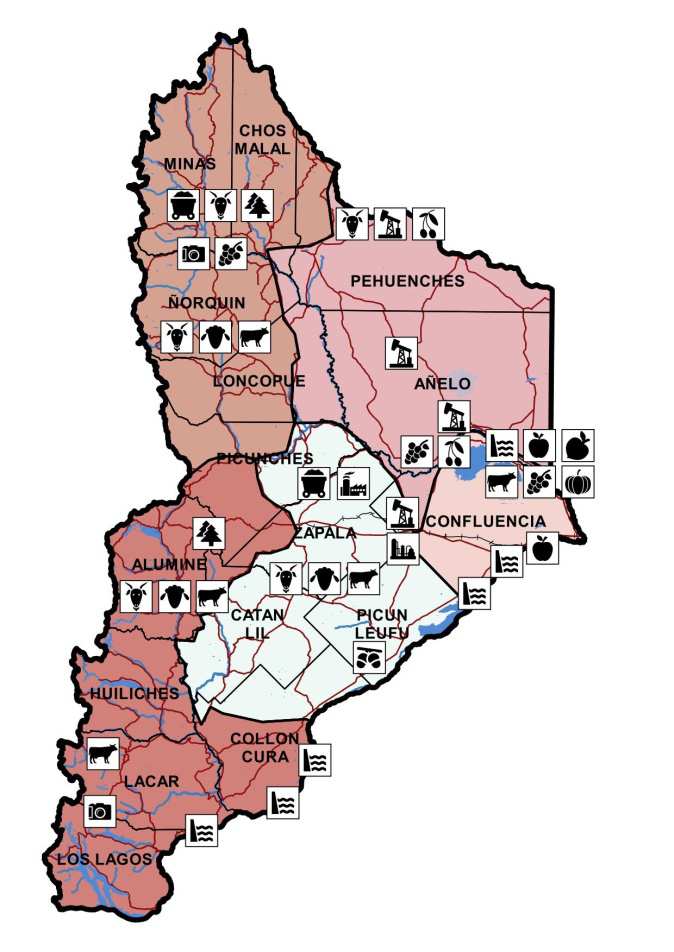 Mapa N 4: Distribución territorial de las principales actividades económicas de la provincia.