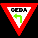 La señal de "CEDA EL PASO" tendrá la forma de un triángulo equilátero, con uno de sus vértices apuntando hacia abajo. Su color de fondo será blanco, con ribete rojo y letras de color negro.