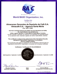 Presencia BASC Capítulos 12 países 28 capítulos (Nacionales y Regionales) BASC Colombia BASC Costa Rica BASC Ecuador BASC
