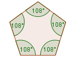 Y si es regular, cada uno mide 360 / 4 = 90 EJEMPLO Cuál es la suma de los ángulos interiores de un pentágono?. Si el polígono es regular cuánto mide cada ángulo interior?